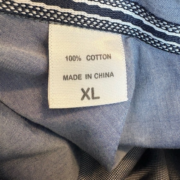 Nantucket Whaler Blue Cotton Long Sleeve Oxford Shirt Mens XL - Picture 6 of 8